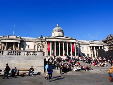 The National Gallery at Trafalgar Square, Art Museum Westminster Editorial Stock Image - Image ...