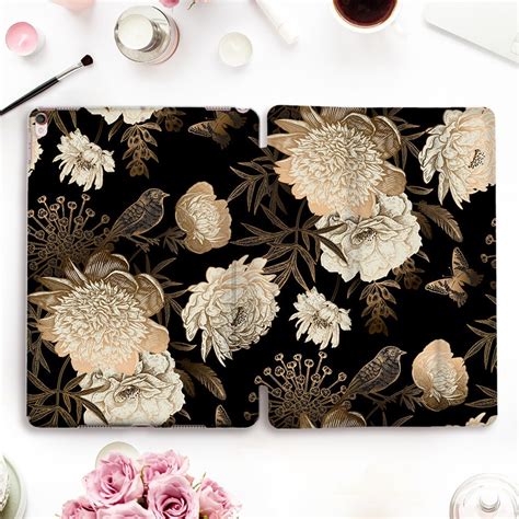 Floral Ipad Case Vintage Ipad Pro 11 12.9 10.5 Flowers Ipad - Etsy