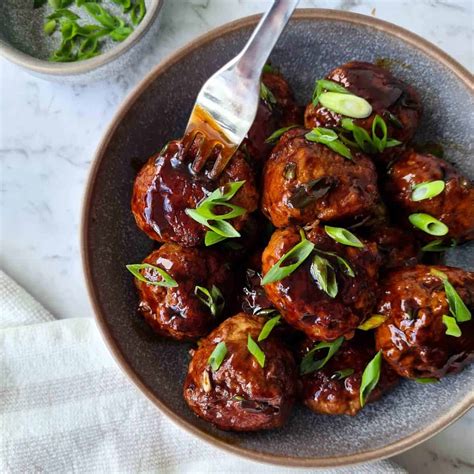 Asian glazed pork meatballs story - Casually Peckish