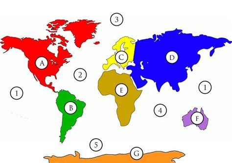 World Map Continents And Oceans Quiz