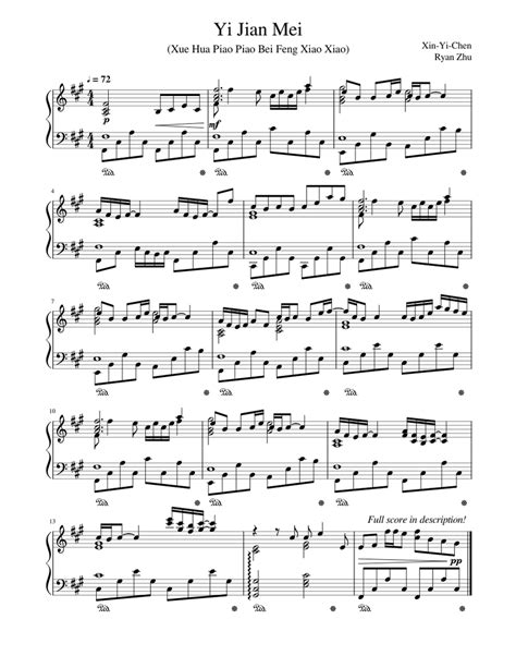 Yi Jian Mei (Chorus) Sheet music for Piano (Solo) | Musescore.com