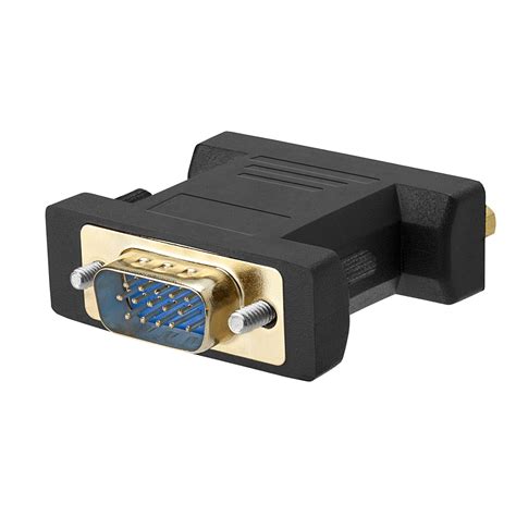 DVI-A Female to VGA Male Adapter GOLD