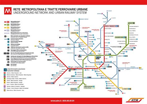 Milan Metro Map