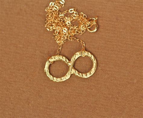 Infinity necklace gold infinity symbol love necklace by BubuRuby