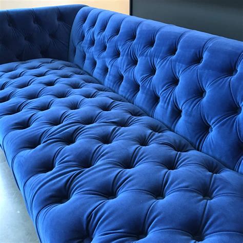 Blue Velvet Sofa - hausmodern - beautiful modern and mid-century modern furniture