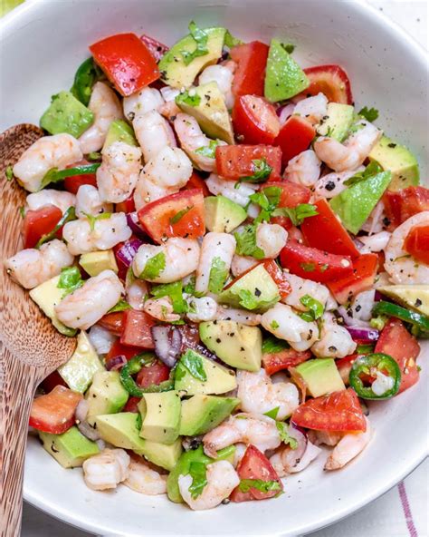 Eat Fresh with this Cilantro Lime Shrimp Ceviche Chopped Salad! | Clean Food Crush