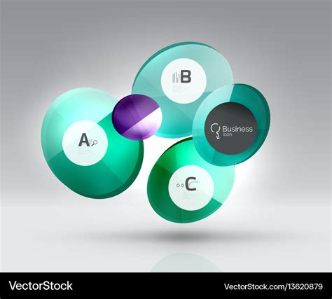 Circle banner template Royalty Free Vector Image