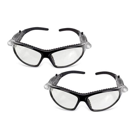 Tradespro Safety Glasses with LED Lights (2-Pack) 837961E - The Home Depot