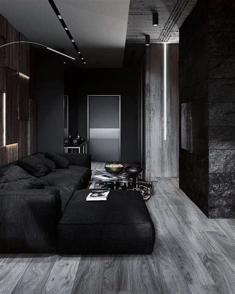 Black Living Room: Distinctive Rustic Decor | Minimalist bedroom diy, Minimalist bedroom ...