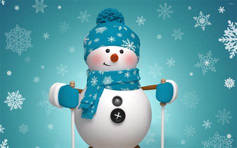 Cute snowman wallpaper - Holiday wallpapers - #26004