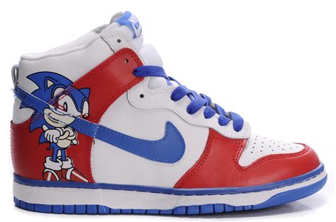 Nike SB Dunk Cartoon Shoes : Nike SB Dunk Sonic The Hedgehog Shoes Sega Character