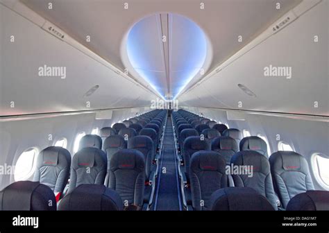 The interior of a Boeing 737-700, at Tegel airport in Berlin, Germany, 11 March 2011. Photo ...