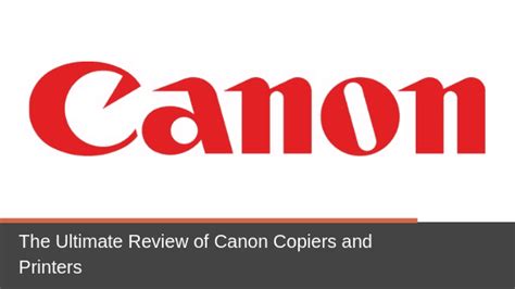 The Ultimate Review of Canon Copiers and Printers - Office Interiors