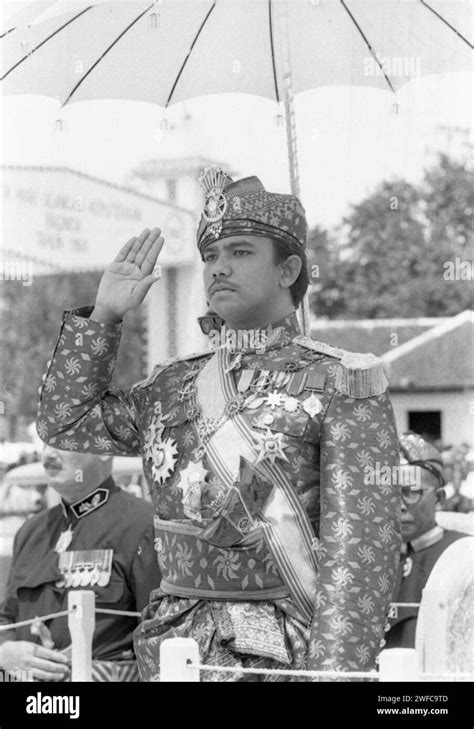 Sultan Hassanal Bolkiah, 22, of Brunei, is pictured during his coronation ceremony in Brunei on ...