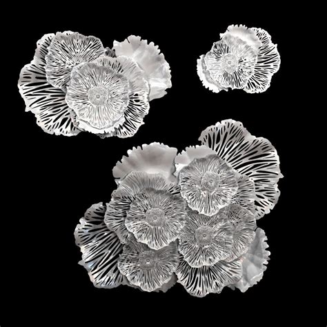 Flower Wall Art White Large 3D model | CGTrader