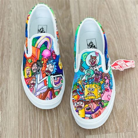 Custom Vans Slip Ons - Etsy