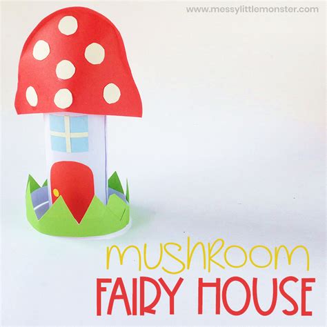 Mushroom Fairy Garden House Craft - Messy Little Monster