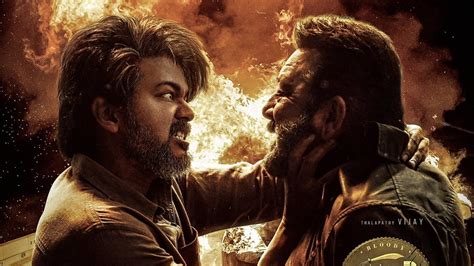 Leo Hindi poster: Vijay and Sanjay Dutt in a fiery face off - Hindustan Times