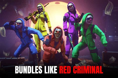 5 rare Free Fire bundles like Red Criminal (MAX version)