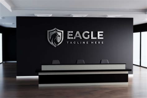 3d wall logo mockup - nobxe