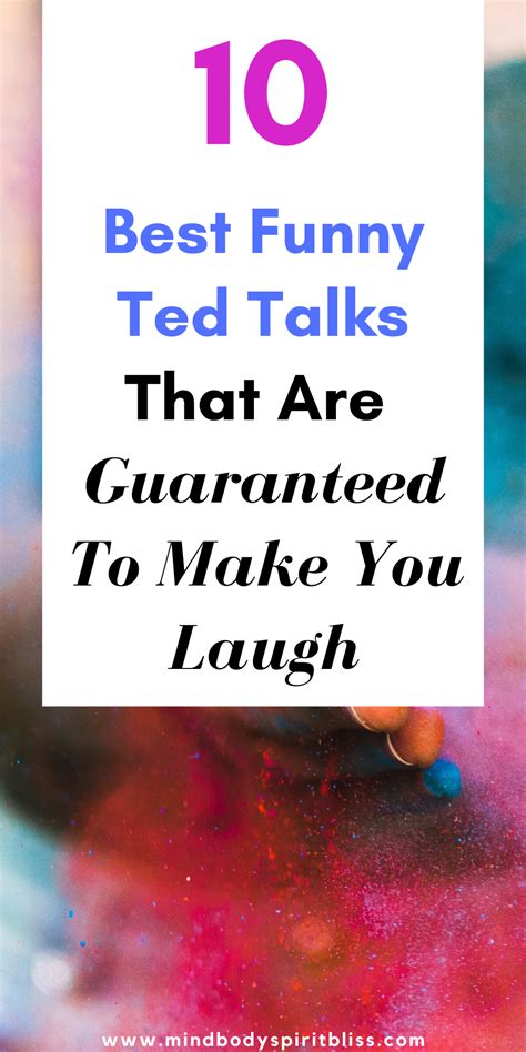 10 Amazing Funny Ted Talks That Are Guaranteed to Make You Laugh (Especially #3) - | Ted talks ...