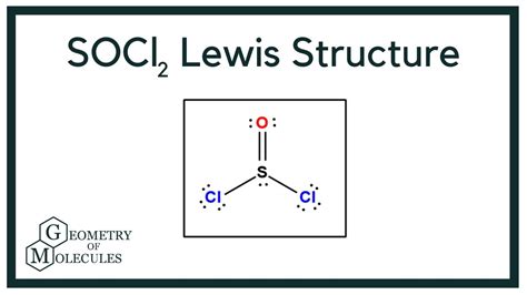 SOCl2 Lewis Structure (Thionyl chloride) - YouTube