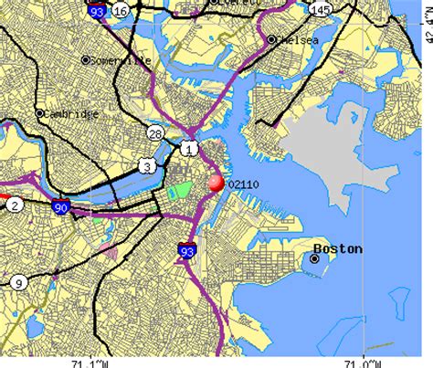 Boston Ma Zip Code Map