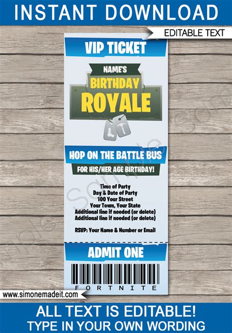 Fortnite Party Invitations | ubicaciondepersonas.cdmx.gob.mx