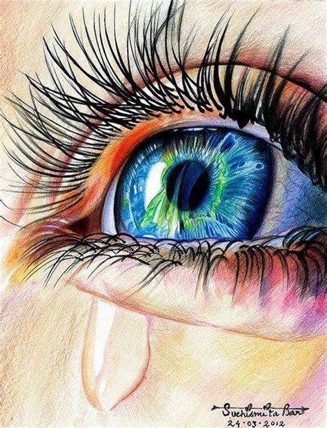 How To Draw An EYE - 40 Amazing Tutorials And Examples - Bored Art | Eye art, Eye painting ...