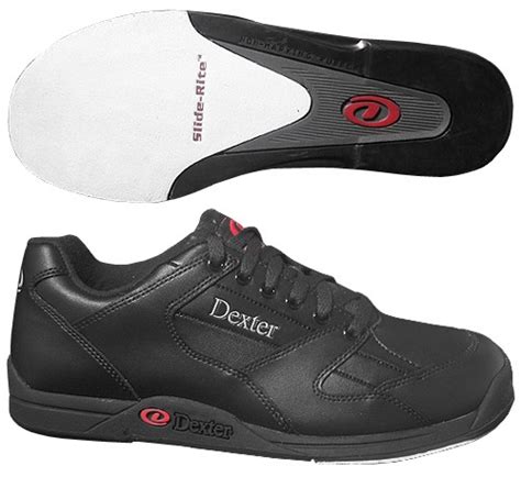 Dexter Mens Ricky II Black Wide Width Bowling Shoes + FREE SHIPPING