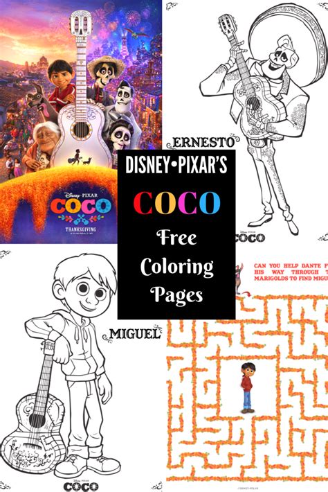 Coco Coloring Pages For Kids