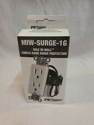 PANAMAX MIW-SURGE-1G In-wall Surge Protector WHITE 50616008853 | eBay