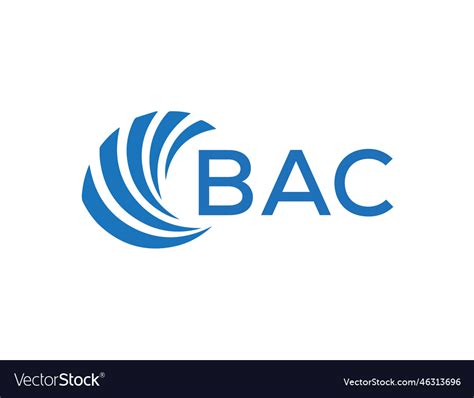 Bac abstract business growth logo design on white Vector Image