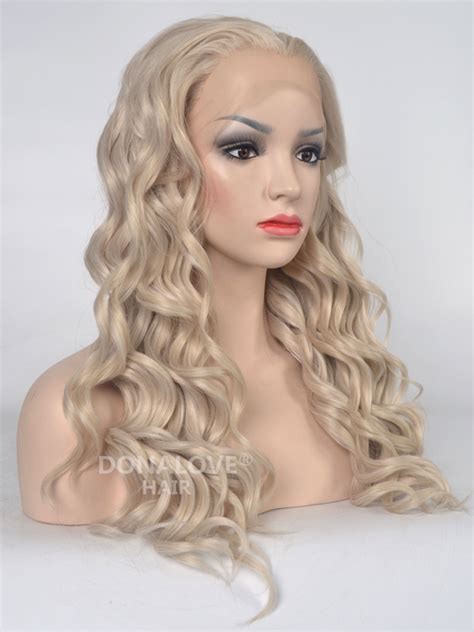 Blonde Long Wavy Synthetic Lace Front Wig-SNY038 - SYNTHETIC WIGS - DonaLoveHair