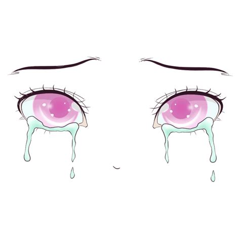 Teary Eyes PNG Image, Anime Eyes Teary Pink, Shed Tears, Tears, Eyebrow PNG Image For Free Download