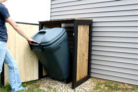 Diy Outdoor Trash Can Cabinet – Two Birds Home