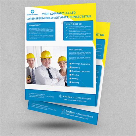 Contractor Flyer Template - 23+ Free & Premium Designs Download