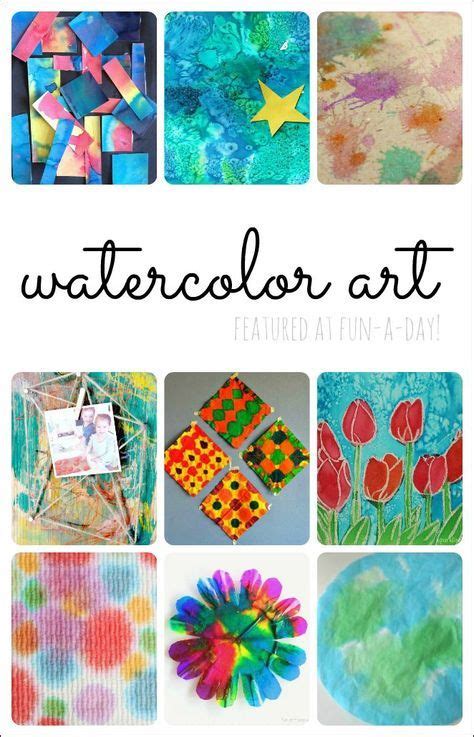 Watercolor Art for Kids - 10 Colorful Ideas | Fun-A-Day! | Watercolor art diy, Art for kids ...