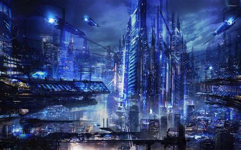 Hình nền thành phố đêm cyberpunk - Top Những Hình Ảnh Đẹp