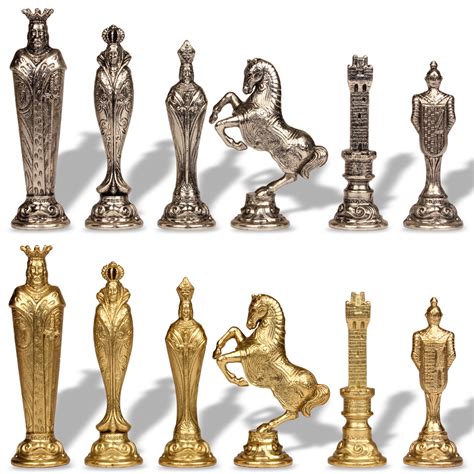 Metal Chess Pieces - The Chess Store