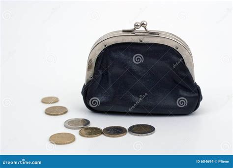 Wallet with Coins2 stock photo. Image of notes, broke, wallet - 604694