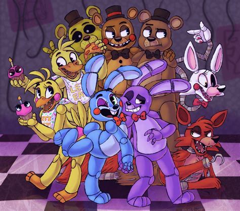 ¡Todos están aquí! :D Five Nights At Freddy's, Animatronic Fnaf, Fnaf 1 ...