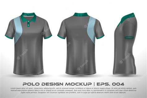 Premium Vector | Vector Polo Shirt Mockup Design