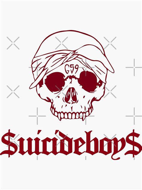 "Grey59 G59 Suicideboys - red" Sticker for Sale by DeadlyGraphics ...