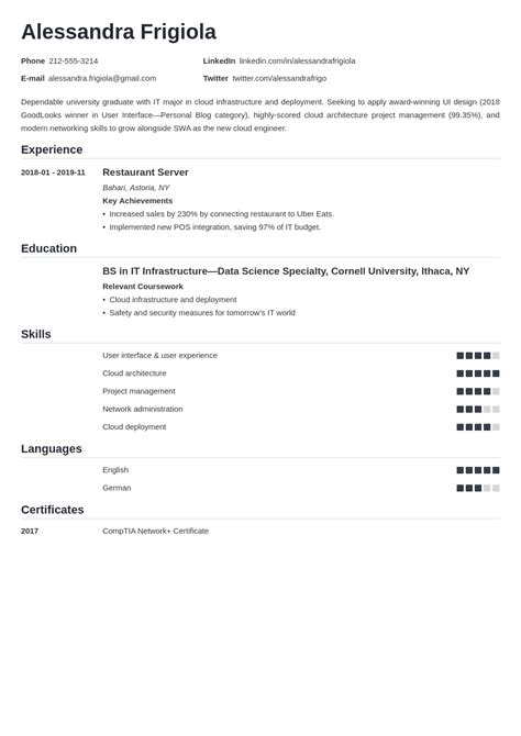 Entry Level Resume Examples & Template for 2024 [+Tips]