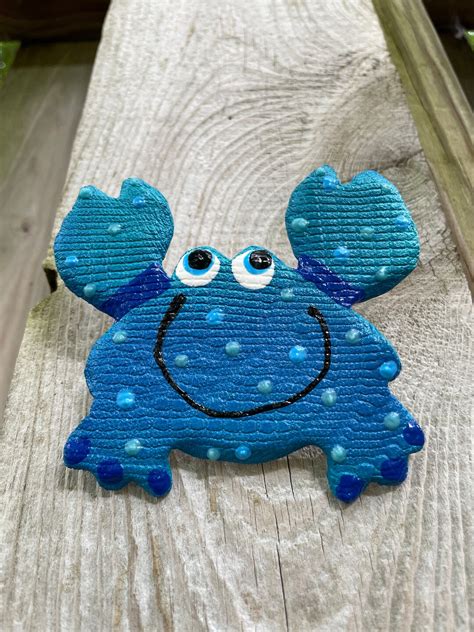 Blue Crab Wall Decorcrab Wall Art Beach House Decor Lake - Etsy