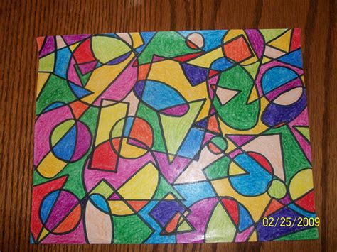 geometric art Abstract Art For Kids, 2nd Grade Art, Grade 3, Geometric Shapes Art, Jr Art, Math ...