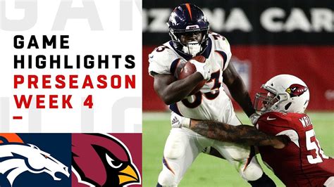 Broncos vs. Cardinals Highlights | NFL 2018 Preseason Week 4 - YouTube