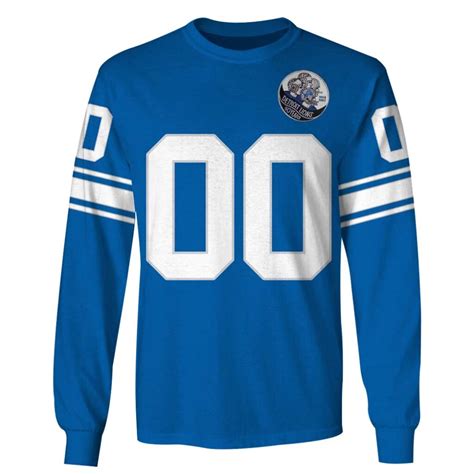 Personalized 1983 Detroit Lions 50th Anniversary Vintage NFL Jersey Personalize Your Own New ...