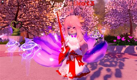 Royale High Yae Miko Cosplay Roblox Genshin